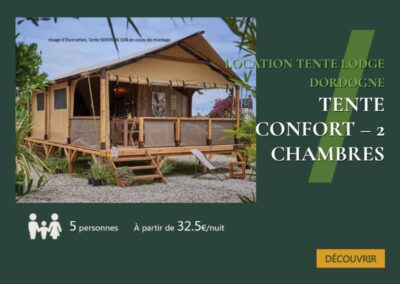 TENTE CONFORT – 2 CHAMBRES